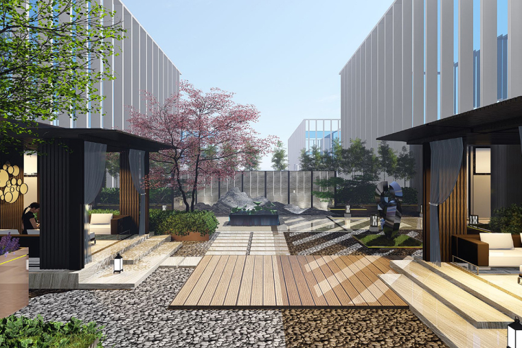 光谷之星+生态自然庭院及屋顶花园景观方案