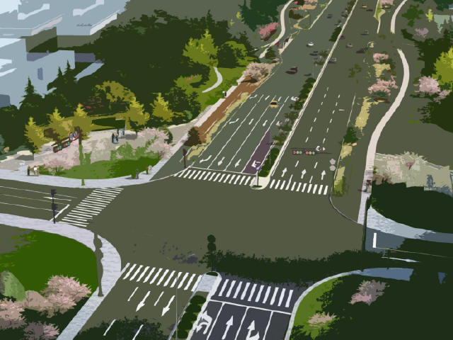 市政道路提升改造工程设计方案投标文本94页附177张图纸（...