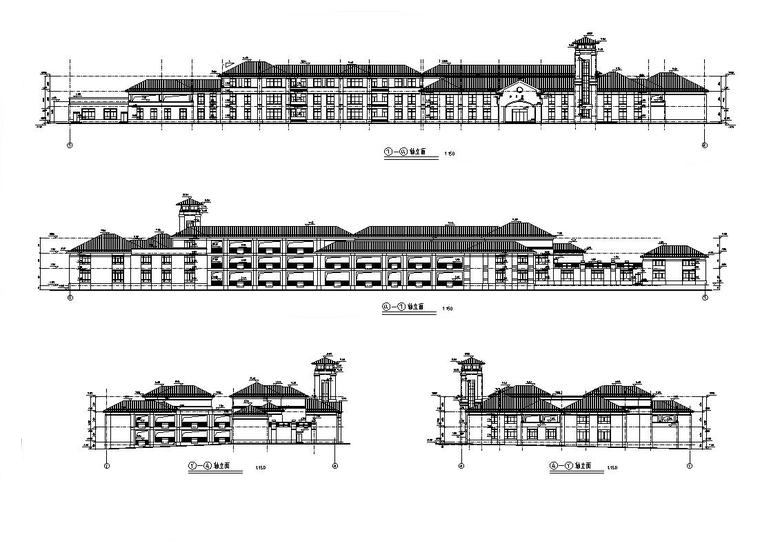 [湖南]十六班碧桂园幼儿园建筑设计（施工图CAD）