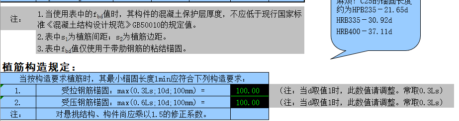 植筋锚固深度计算表（按加固规范GB50367-2013编制）_3