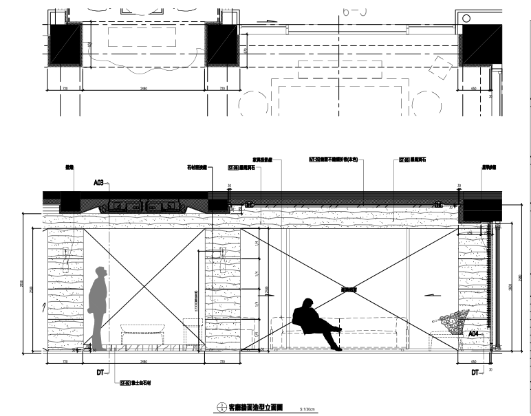 邱德光|现代风格样板房设计施工图（附物料表、效果图）-附件预览图3