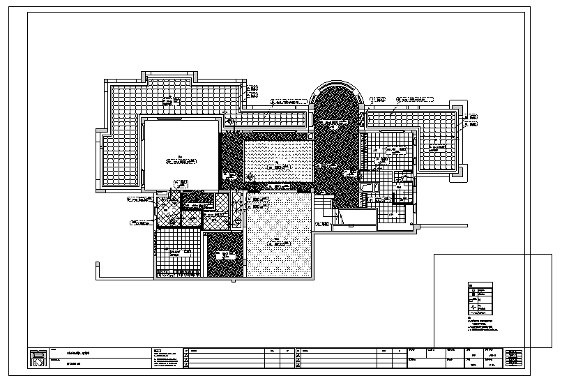 广州九知名地产意大利风格H5别墅室内设计施工图