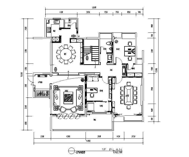 新中式会所茶室设计施工图（附效果图）