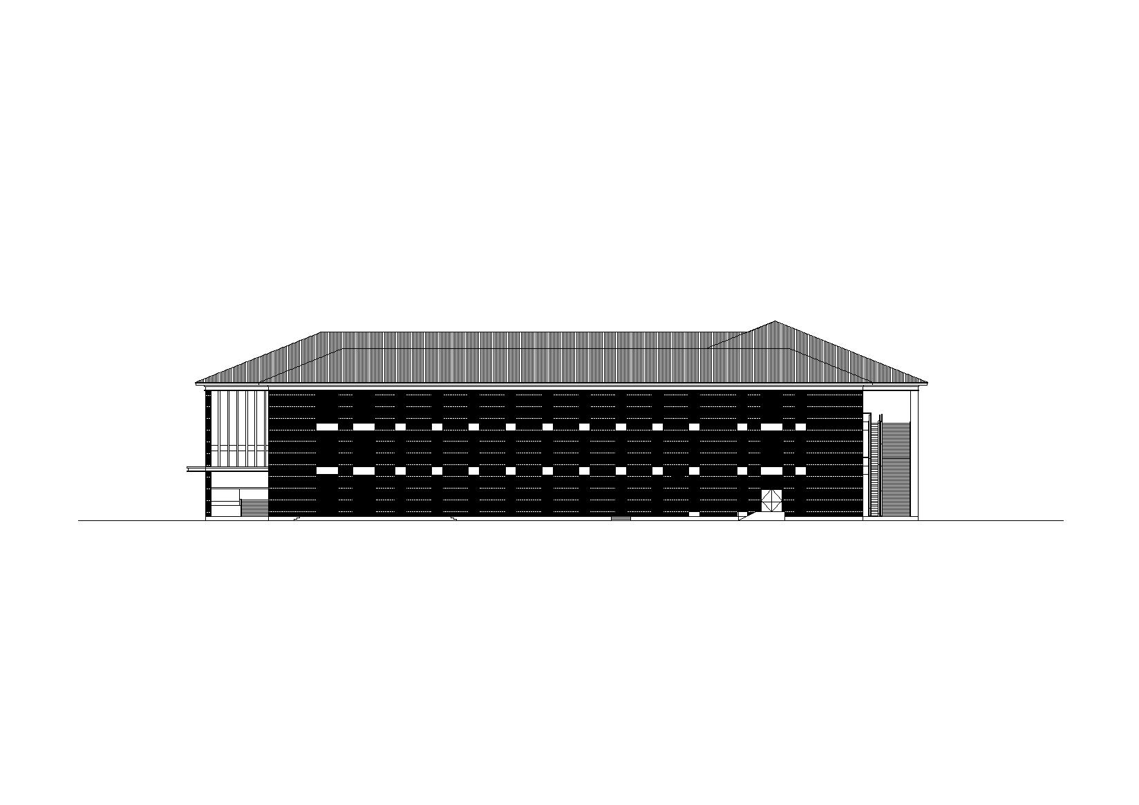 [河南]北方某高校食堂建筑施工图（CAD）
