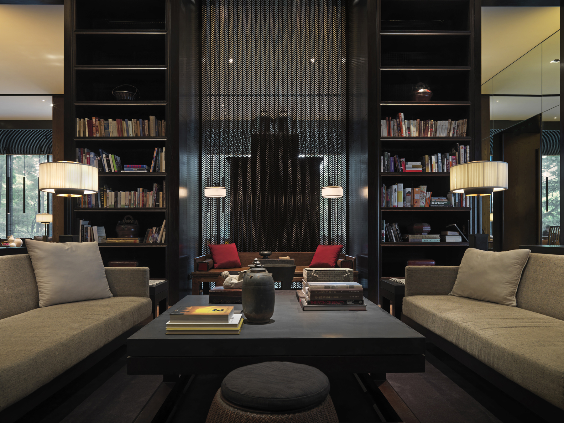 [上海]五星商务酒店室内装修设计全套施工图-11.书廊 The Library-8