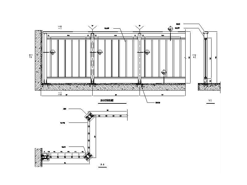 幕墙栏杆系统标准图CAD