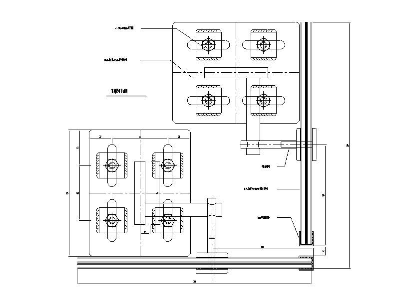 幕墙栏杆系统标准图CAD-玻璃护栏节点图