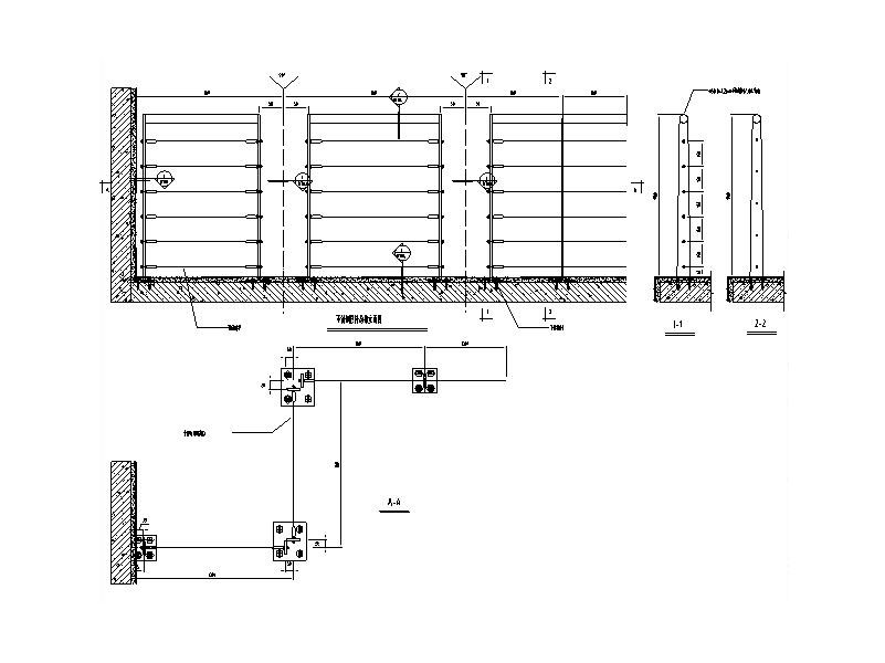幕墙栏杆系统标准图CAD-不锈钢护栏大样图