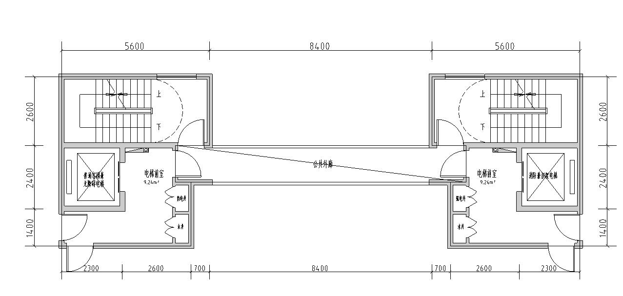 核心筒规范住宅建筑CAD图-核心筒规范住宅建筑 (5)