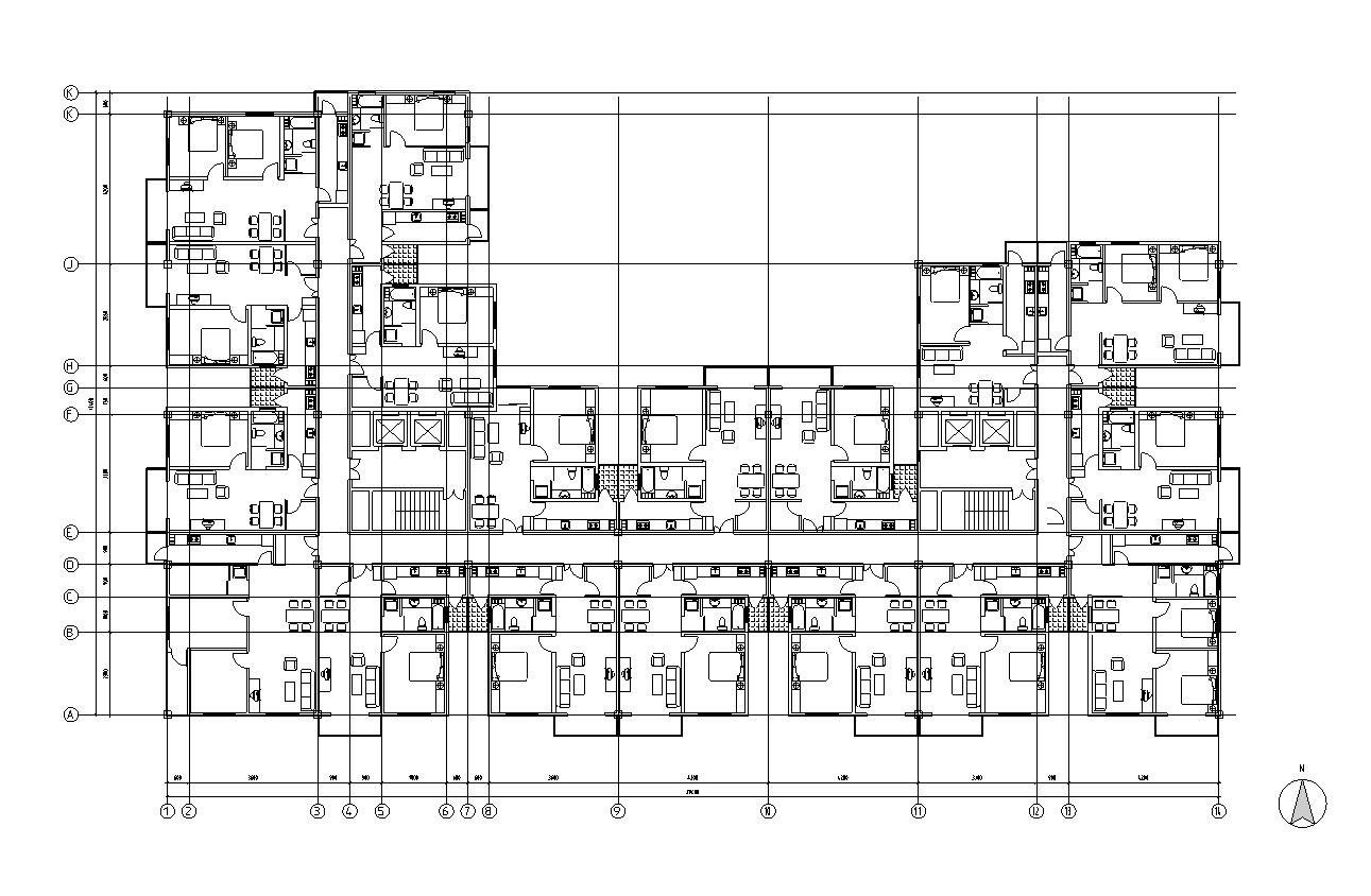 CAD公寓户型平面设计图总汇 (7)