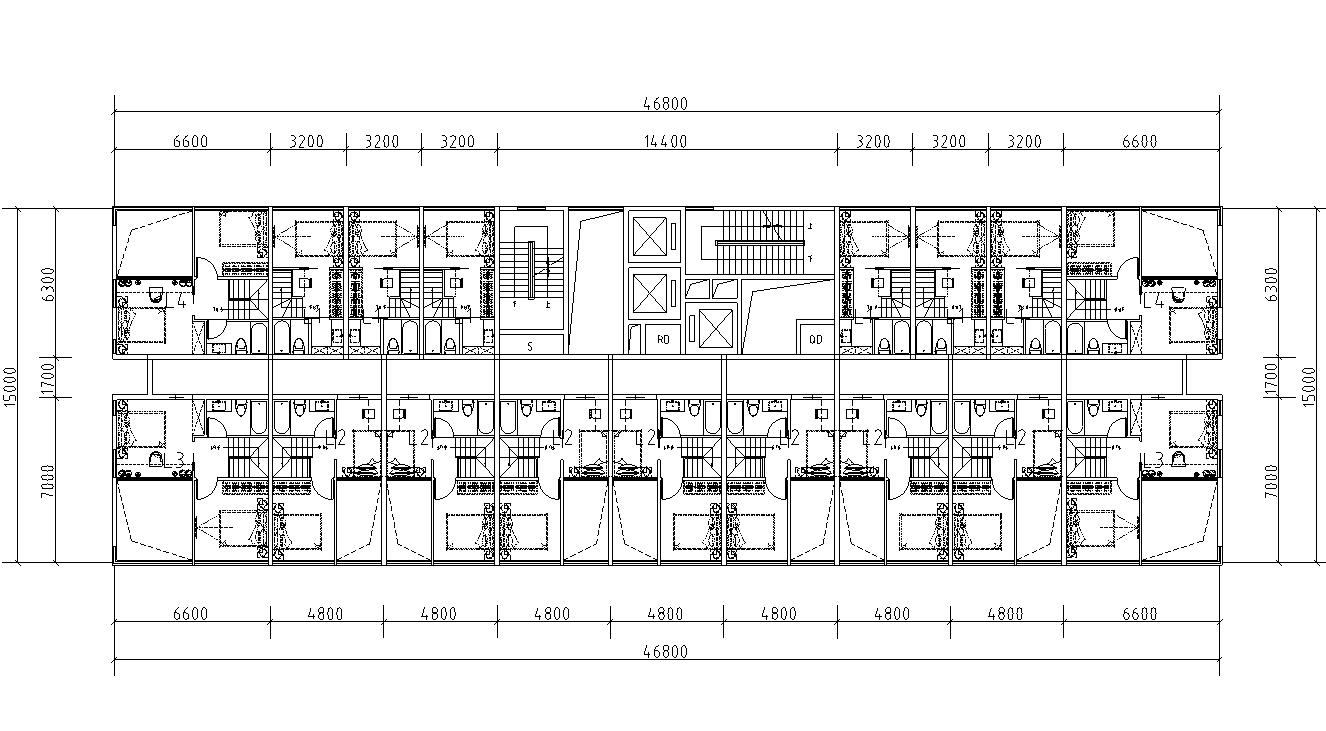 loft公寓商墅户型设计平面图 (2)