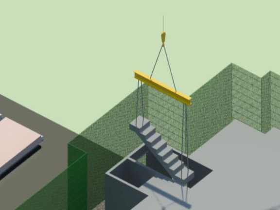 建筑工程装配式楼梯施工方案-预制楼梯吊装