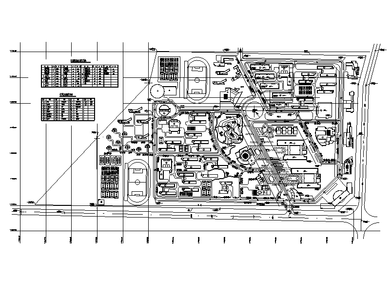 长安大学校园总图CAD规划图
