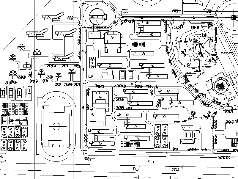 长安大学校园总图CAD规划图-长安大学校园CAD规划图4