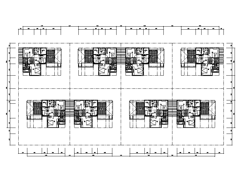 合院别墅平面图户型设计（CAD）-合院别墅三层平面图