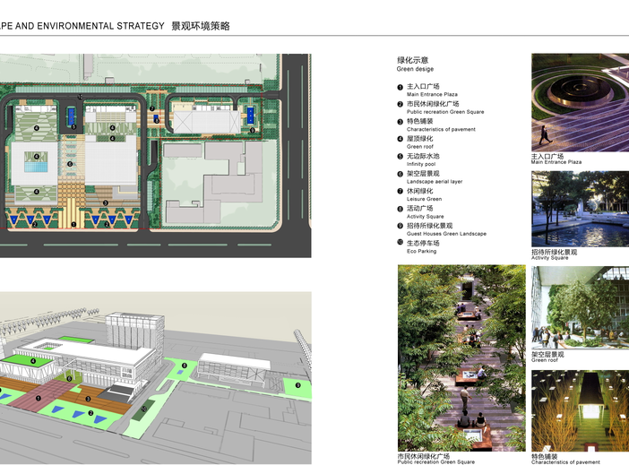 丹州市规划展示中心档案馆建筑方案设计文本-绿化示意