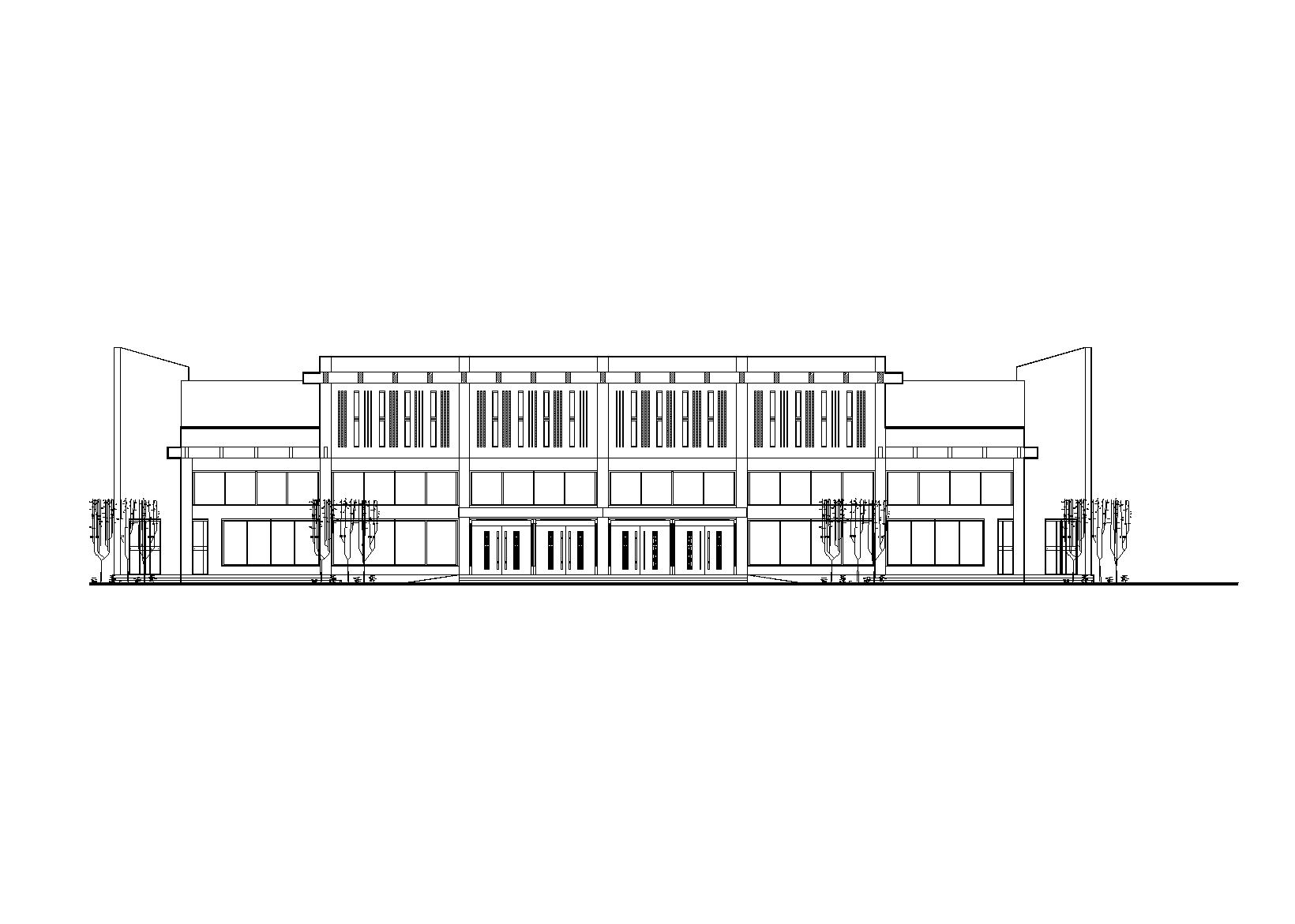 某三层框架结构汽车客运站建筑方案图(CAD)