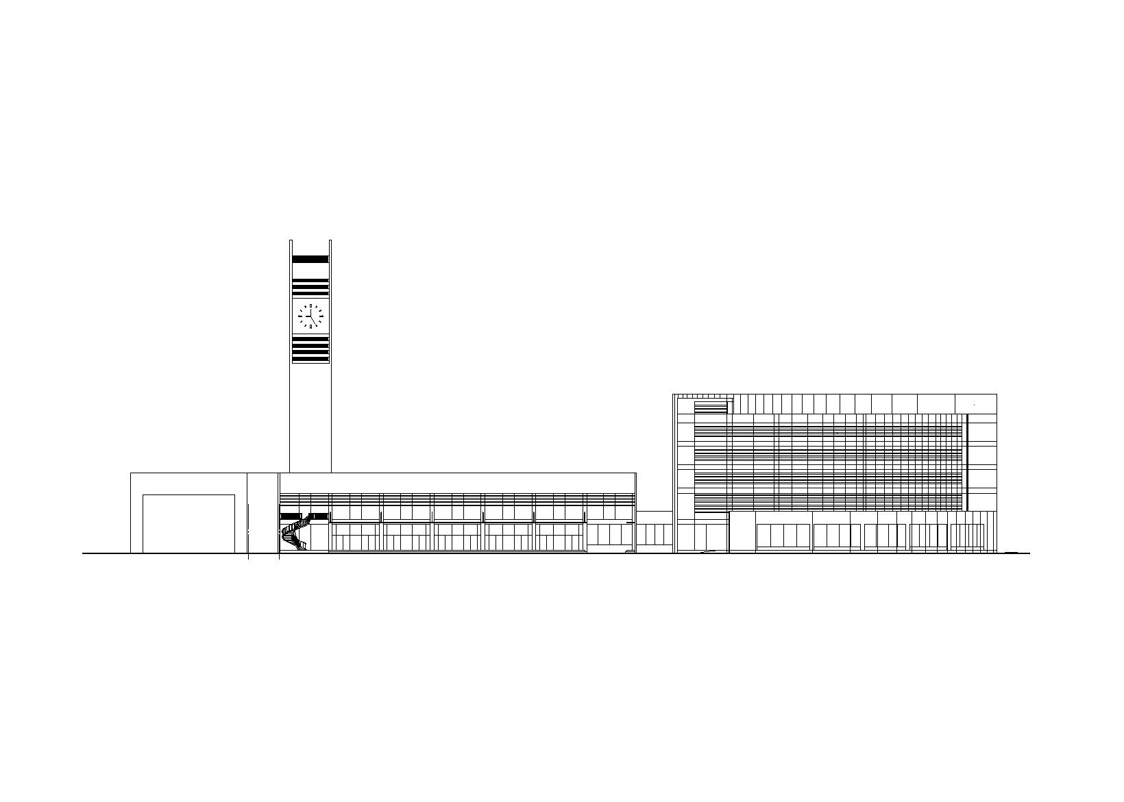 五层汽车客运站初步设计建筑方案图（CAD）
