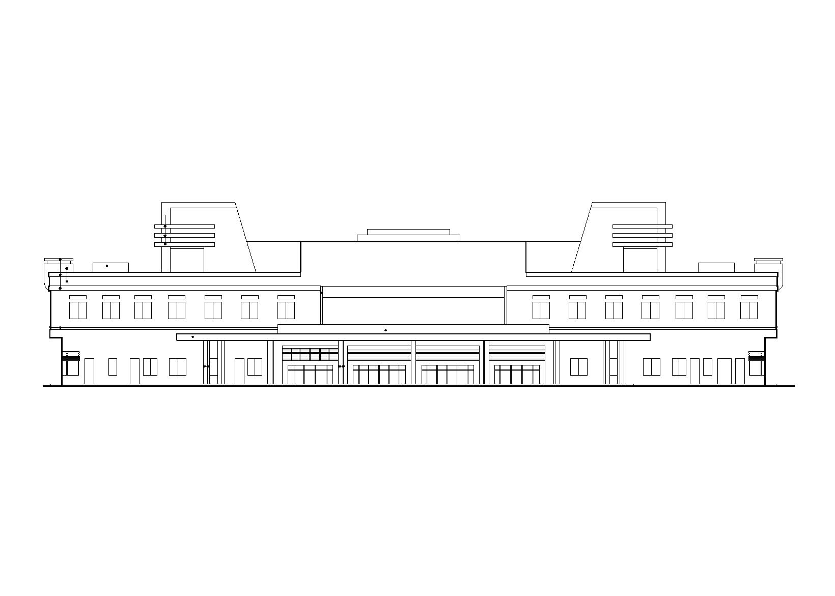 某二层汽车客运站建筑方案图（CAD）