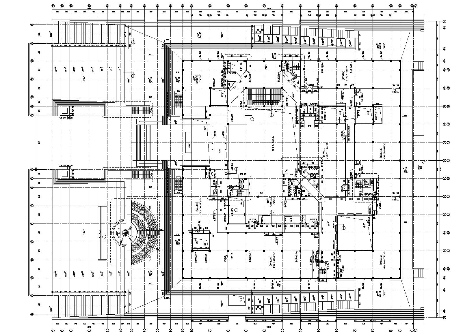 [河南]洛阳博物馆新馆建筑施工图+效果图-展馆二层平面图