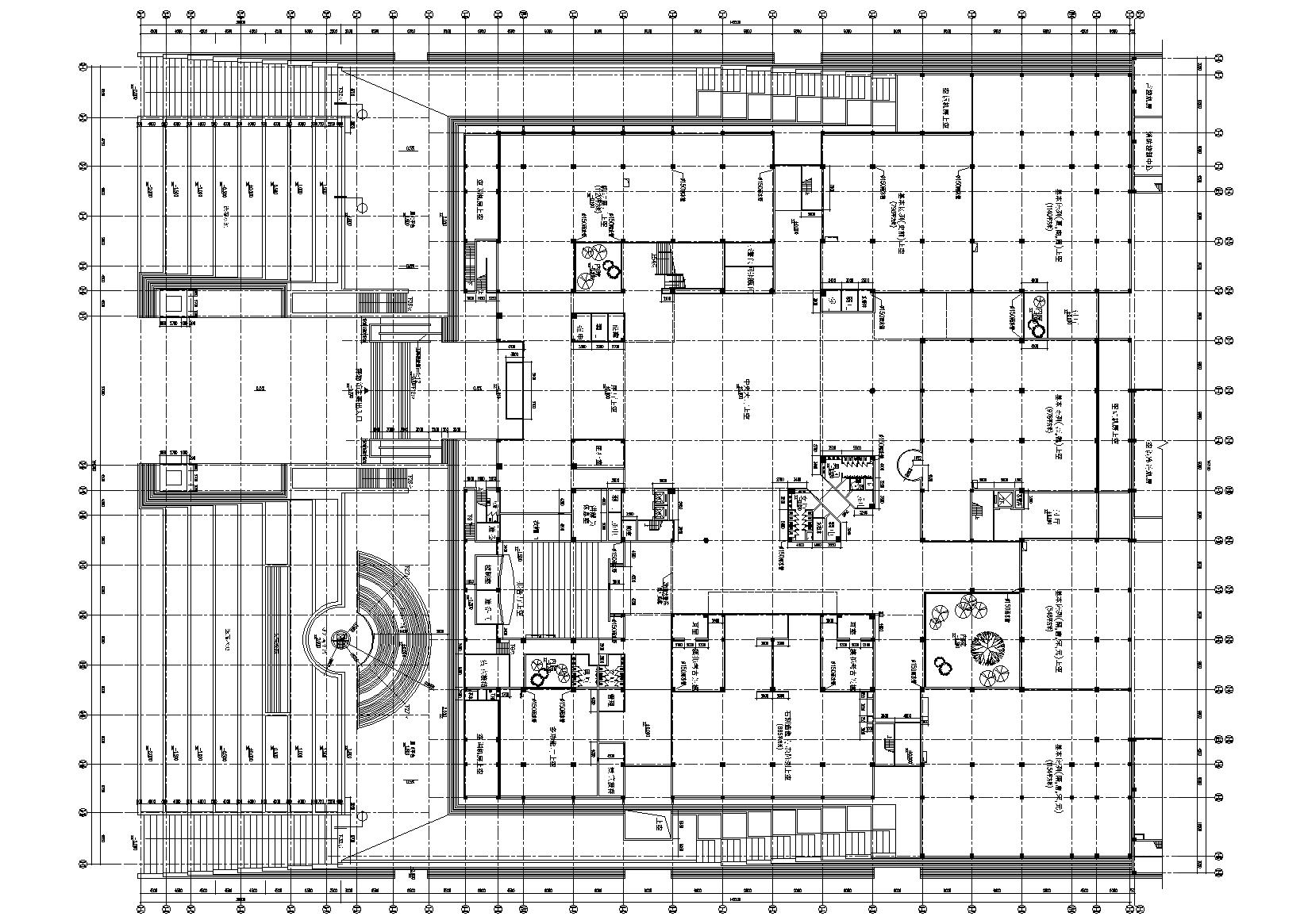 [河南]洛阳博物馆新馆建筑施工图+效果图-展馆5.50标高平面图