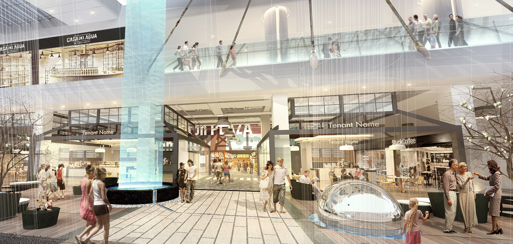 [福州]大型商场设计室内装修施工图+SU模型-仕米设计堂 (4)