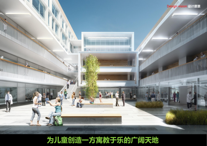 [郑州]融信址刘小学项目方案设计-投标设计-5-设计愿景-打造一个以人为本的现代示范中学