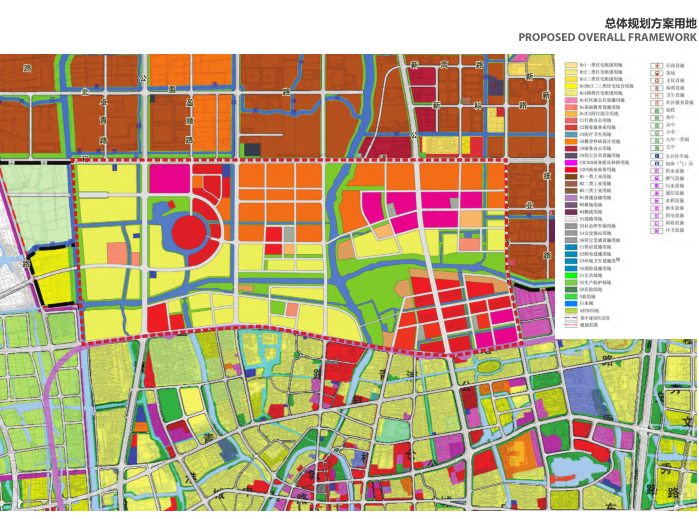 上海青浦河口地区城市设计规划_知名事务所-总体规划方案用地