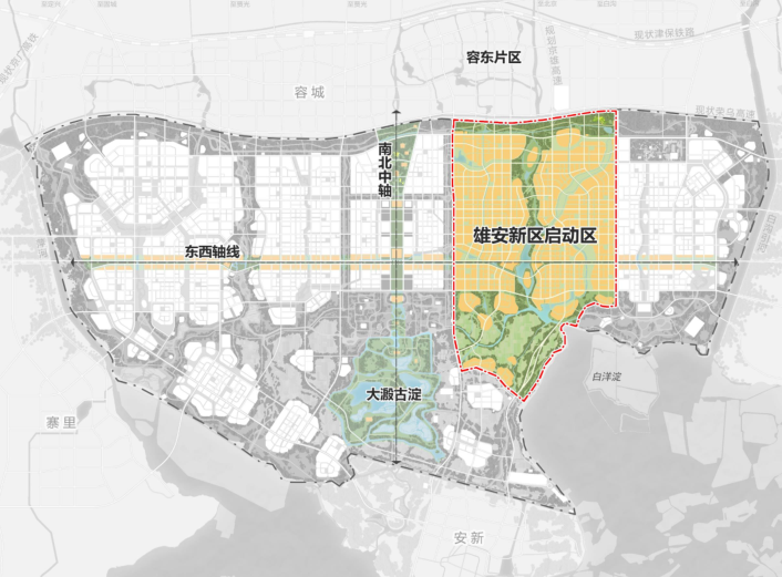 河北雄安新区启动区控制性详细规划2020-区位图