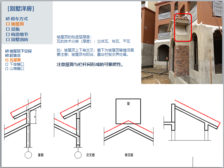 住宅核心筒及公共户内空间设计技术（图文）-坡屋顶的构造层厚度