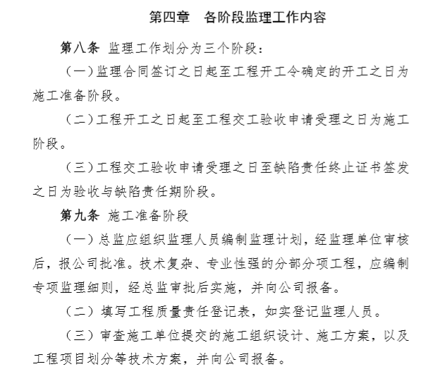建设单位制度之监理管理办法（精品文档）-各阶段监理工作内容