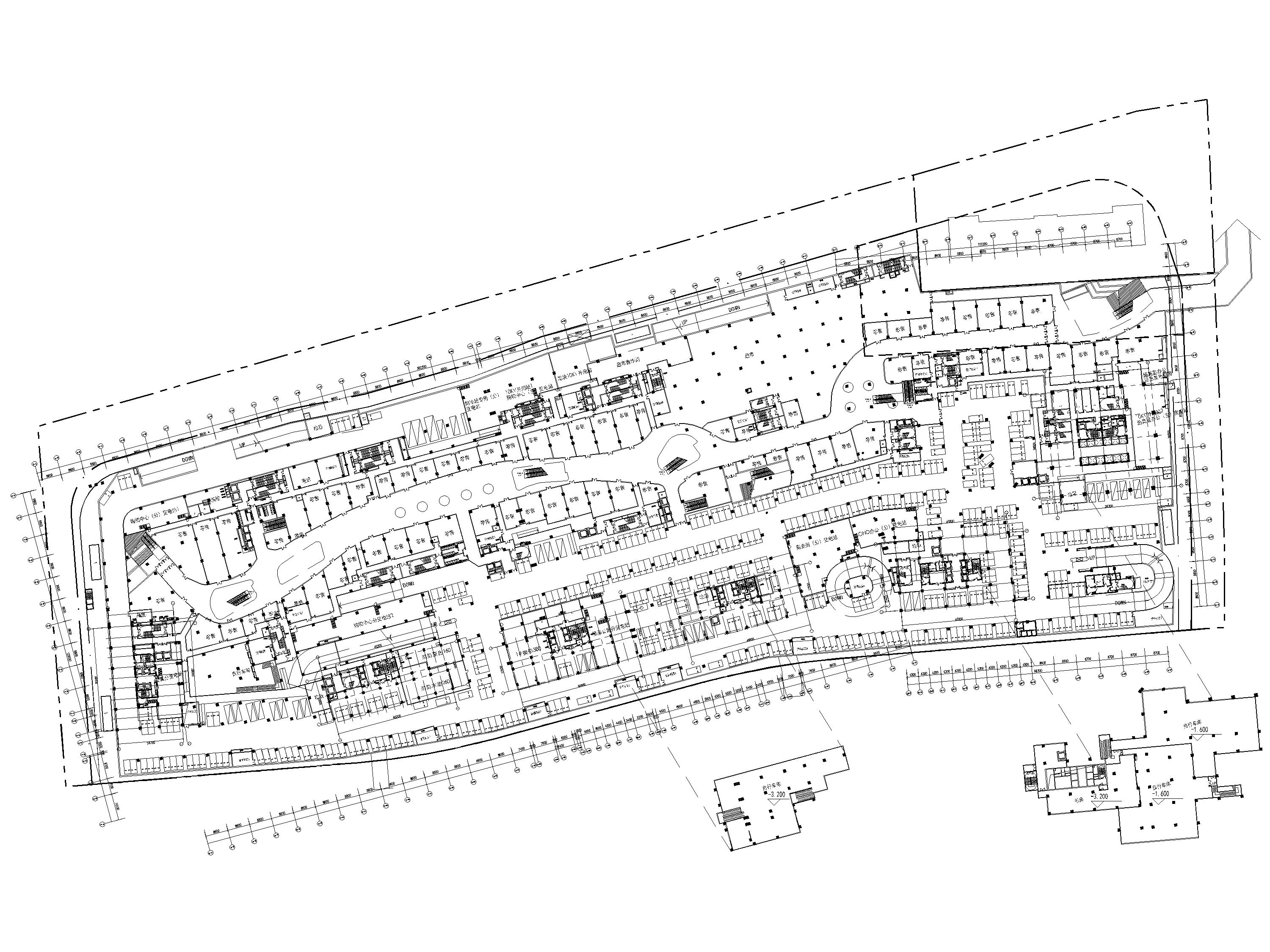 [山东]济南大型购物中心设计平面图+3D模型_2