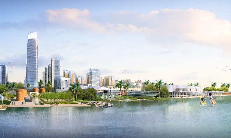 滨海自然公园中央商务区城市规划设计
