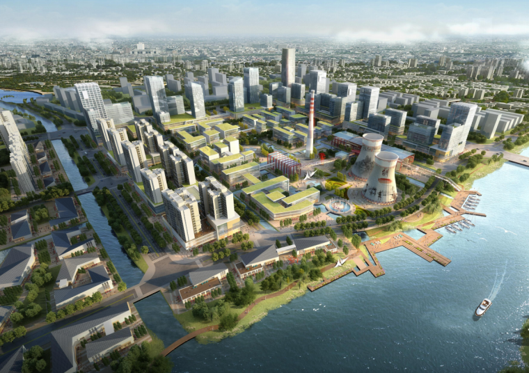 国际滨水-自然生态城市总体规划设计