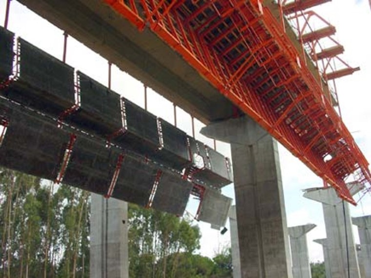 桥梁工程移动模架法施工特点及施工流程