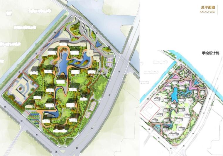 滨河绿色花园高层-豪宅建筑规划设计