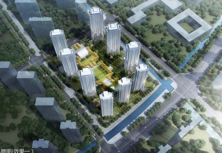 南京现代高层+上水花园豪宅建筑方案