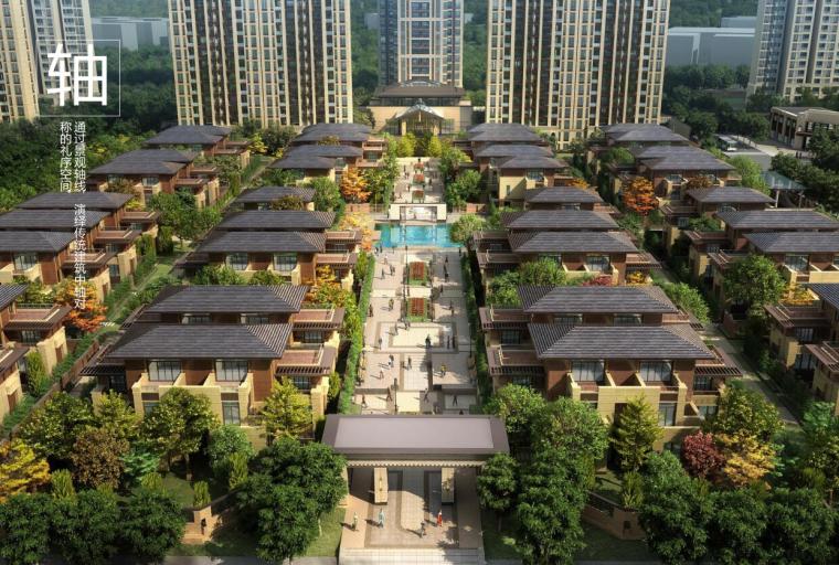 新中式轻奢人文大宅居住区建筑方案