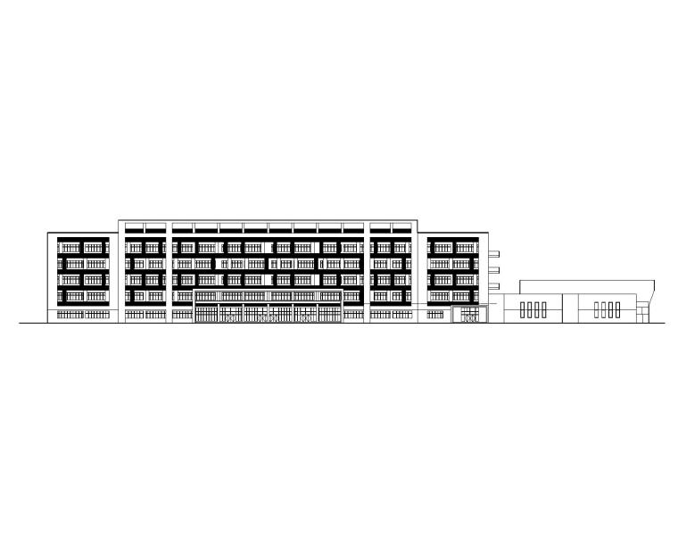 [四川]职业学院多层教学楼建筑施工图CAD