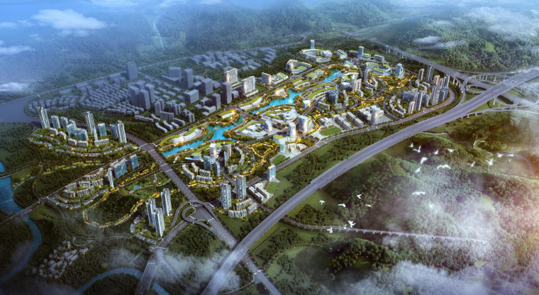重庆健康城区域概念规划及重点地区城市方案