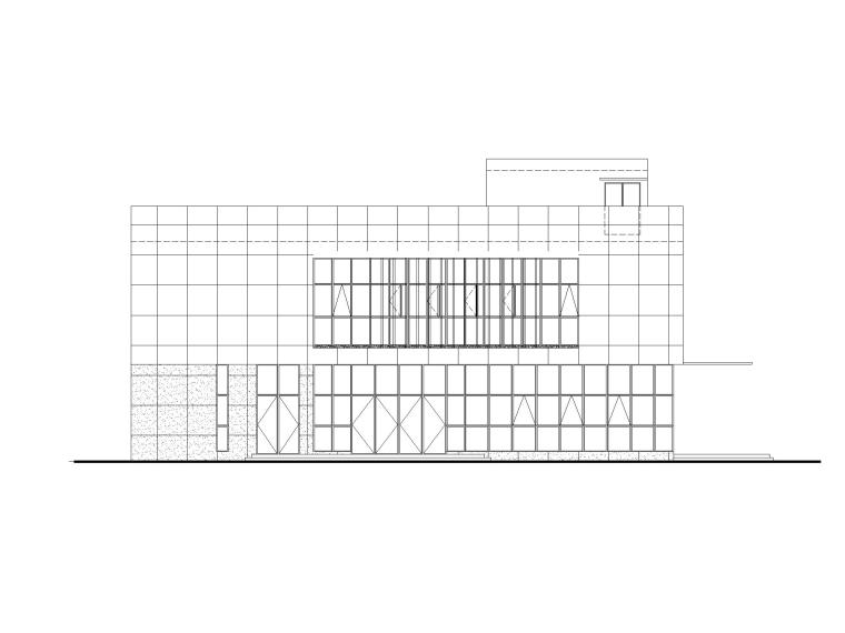 [武汉]产业园多层食堂建筑设计施工图CAD