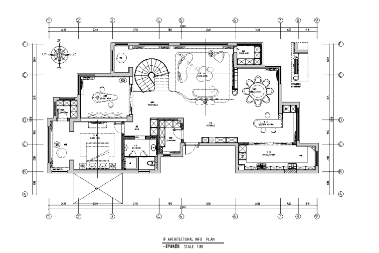 现代豪宅283m²跃层住宅装修深化施工图2020