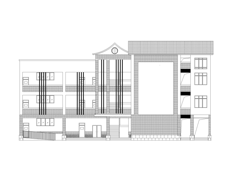 新古典六班小学建筑施工图CAD2020