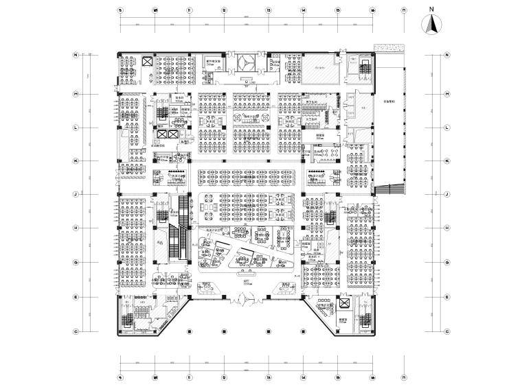 [北京]知名企业办公楼室内装修设计施工图