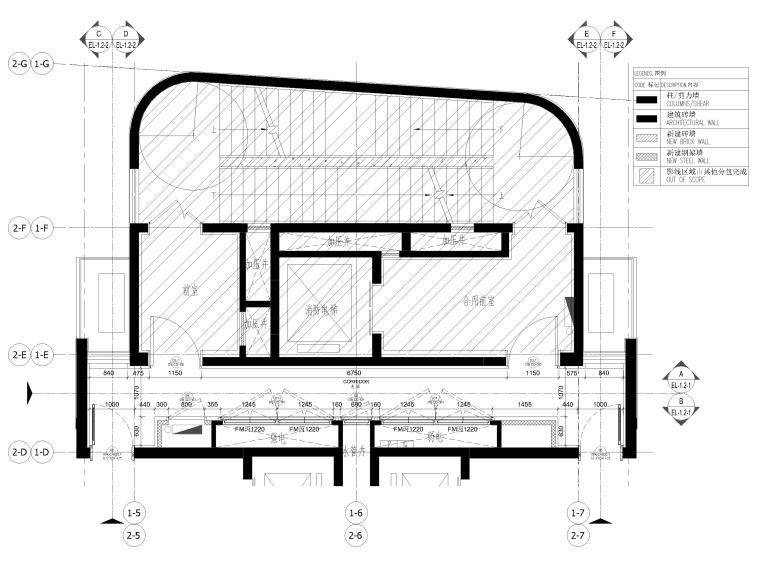 [海南]三亚住宅楼楼梯+电梯厅装修施工图