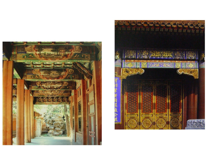 中国传统建筑装饰彩画与雕刻