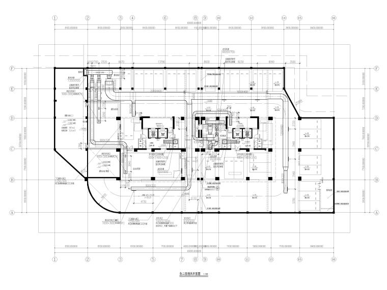 [贵州]新筹集公租房建设地下室暖通施工图