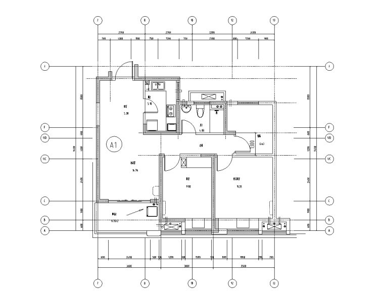 住宅户型精装修图纸CAD