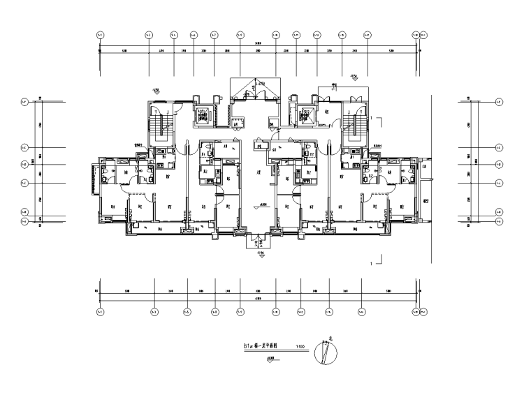 福建高层住宅现代典雅风立面分缝图2020