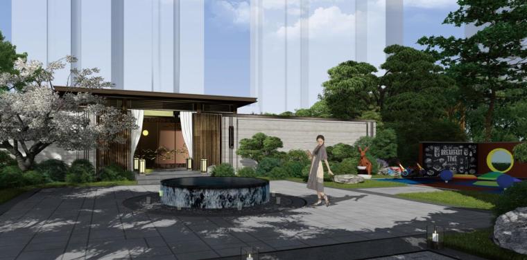 [江苏]新中式风格住宅小区景观方案设计